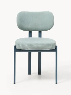 Silla tapizada de pana Adrien