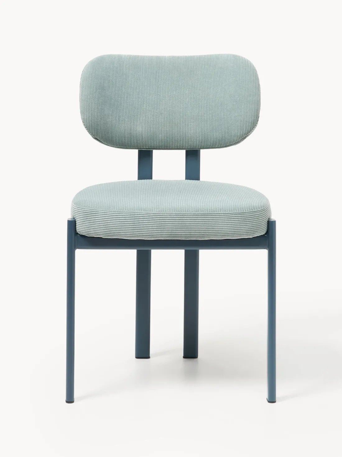 Silla tapizada de pana Adrien