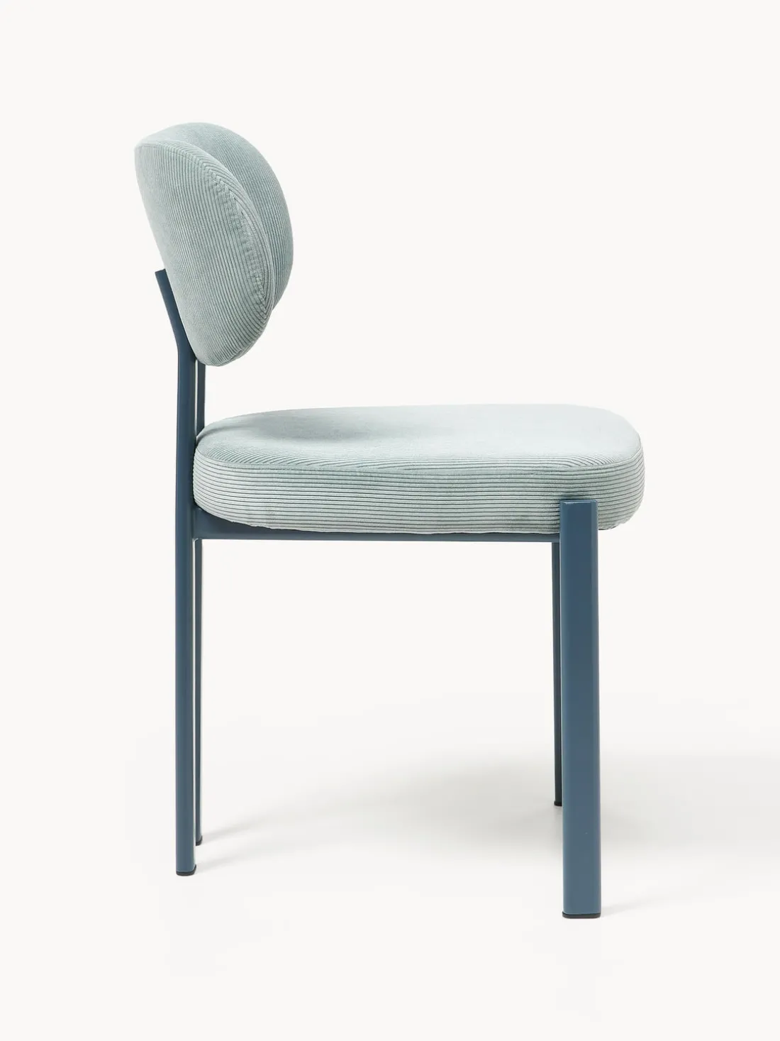 Silla tapizada de pana Adrien