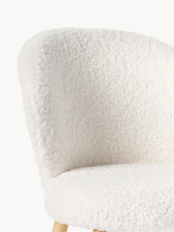 Silla tapizada en borreguillo Serena