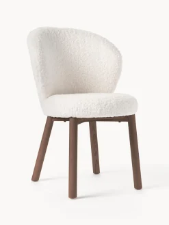 Silla tapizada en borreguillo Serena