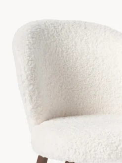 Silla tapizada en borreguillo Serena