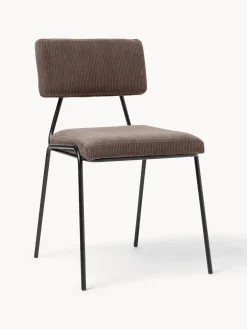 Silla tapizada en pana Mats, 2 uds.