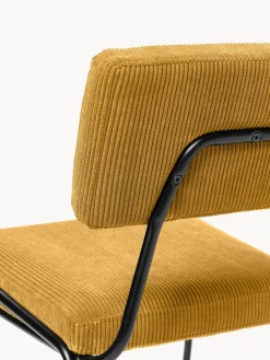 Silla tapizada en pana Mats, 2 uds.