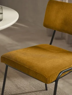 Silla tapizada en pana Mats, 2 uds.