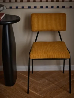 Silla tapizada en pana Mats, 2 uds.