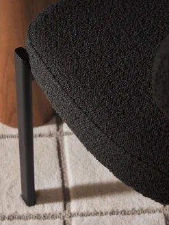 Silla tapizada en tejido bouclé Adrien