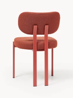 Silla tapizada en tejido bouclé Adrien