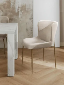 Silla tapizada en terciopelo Tess