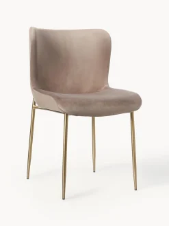 Silla tapizada en terciopelo Tess