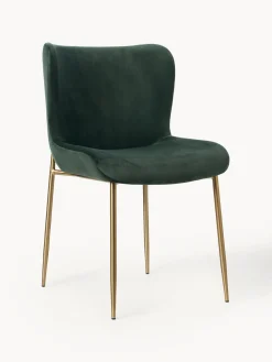 Silla tapizada en terciopelo Tess