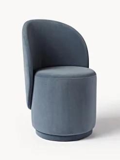 Silla tapizada en terciopelo Zeyno