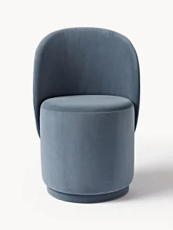 Silla tapizada en terciopelo Zeyno