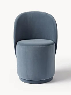 Silla tapizada en terciopelo Zeyno