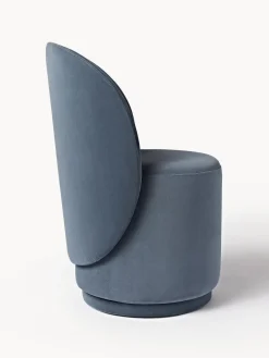 Silla tapizada en terciopelo Zeyno