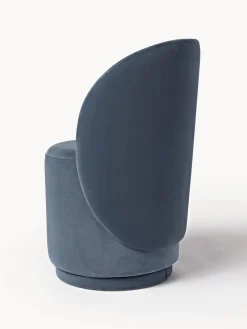 Silla tapizada en terciopelo Zeyno