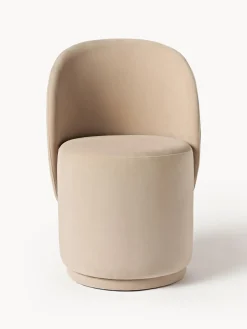 Silla tapizada en terciopelo Zeyno