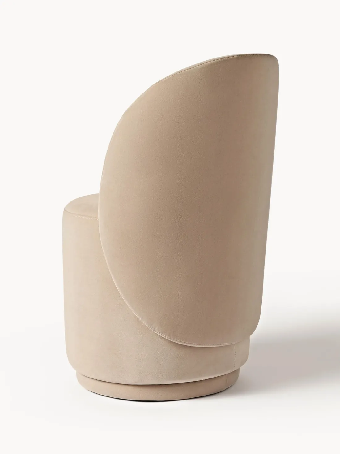 Silla tapizada en terciopelo Zeyno