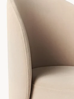 Silla tapizada en terciopelo Zeyno