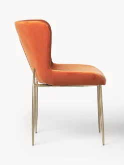 Silla tapizada en terciopelo Tess