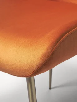 Silla tapizada en terciopelo Tess