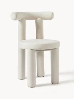 Silla tapizada en terciopelo Calan