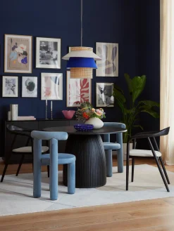 Silla tapizada en terciopelo Calan