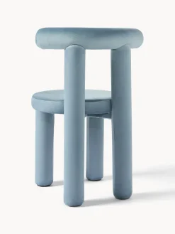 Silla tapizada en terciopelo Calan