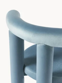 Silla tapizada en terciopelo Calan