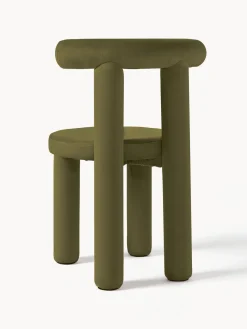 Silla tapizada en terciopelo Calan