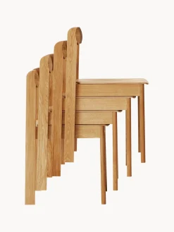 Sillas apilables de madera de roble Blueprint, 2 uds.