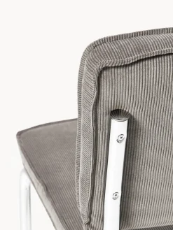 Sillas cantilever de pana Kink, 2 uds.