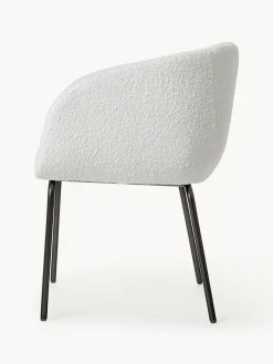 Sillas con reposabrazos en tejido bouclé Alani, 2 uds