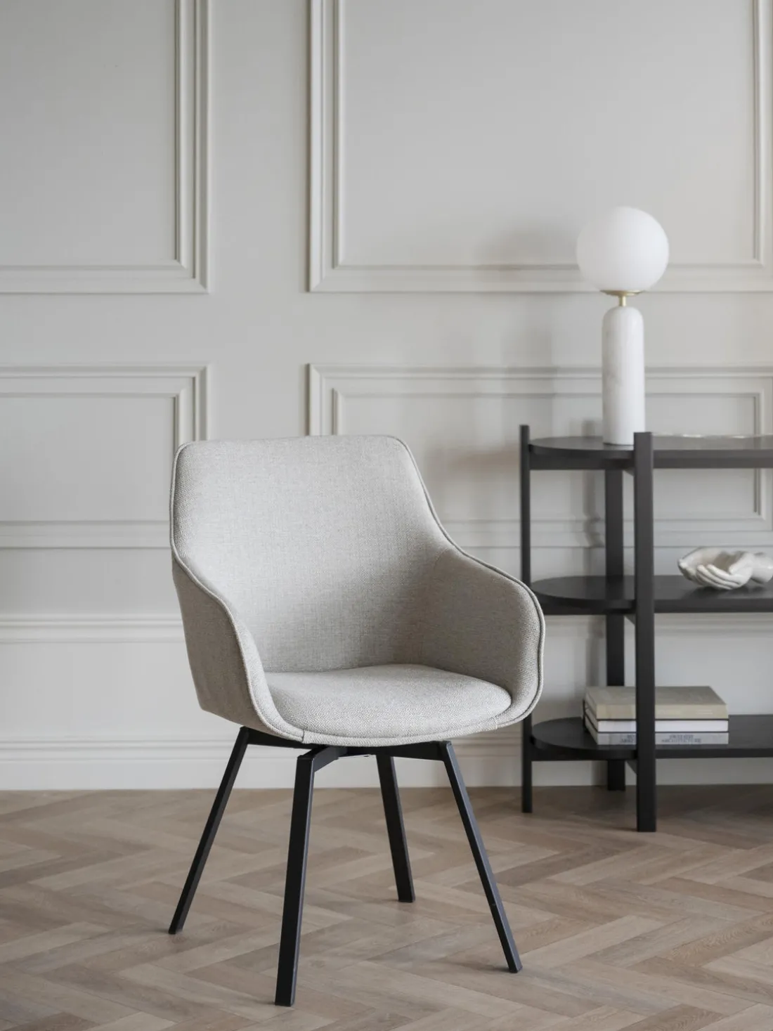 Sillas con reposabrazos giratorias Alison, 2 uds.