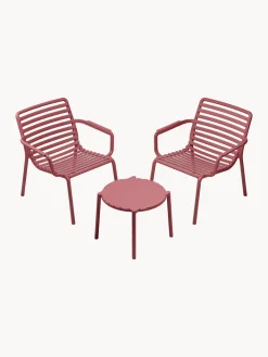 Sillas de jardín apilables con reposabrazos Doga, 2 uds.