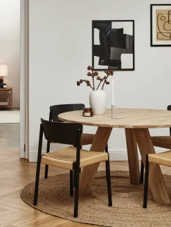 Sillas de madera y ratán Danny, 2 uds.