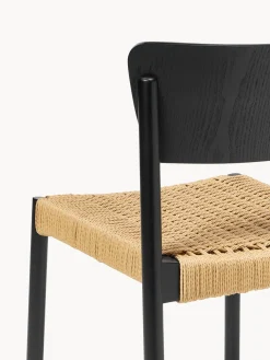 Sillas de madera y ratán Danny, 2 uds.