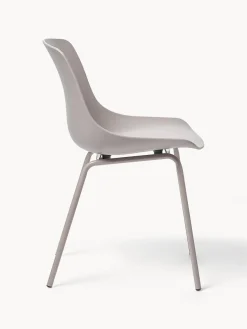 Sillas de plástico con patas de metal Joe, 2 uds.