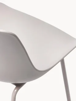 Sillas de plástico con patas de metal Joe, 2 uds.