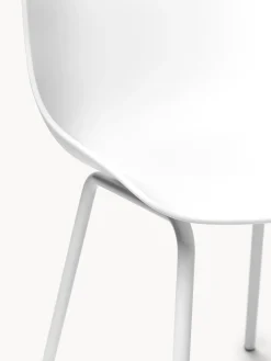 Sillas de plástico con patas de metal Joe, 2 uds.