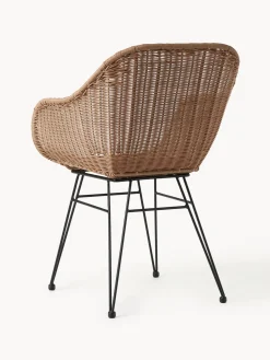 Sillas de ratán con reposabrazos Costa, 2 uds.