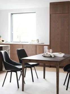 Sillas giratorias de cuero Alison, 2 uds.