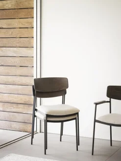 Sillas tapizadas de madera de roble Maymont, 2 uds.