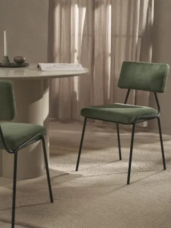 Sillas tapizadas de pana Mats, 2 uds.