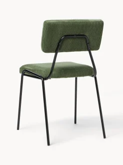 Sillas tapizadas de pana Mats, 2 uds.