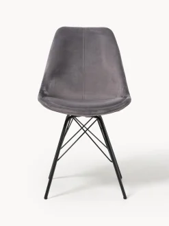 Sillas tapizadas de terciopelo Eris, 2 uds.