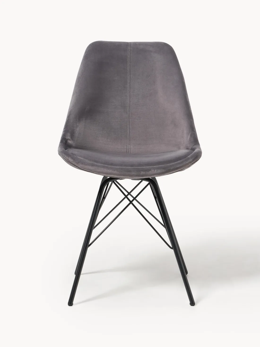 Sillas tapizadas de terciopelo Eris, 2 uds.