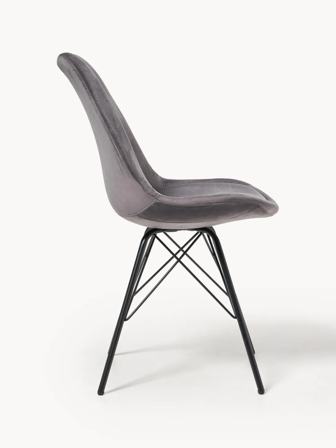 Sillas tapizadas de terciopelo Eris, 2 uds.