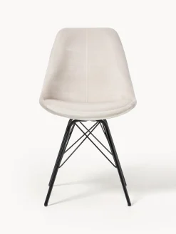 Sillas tapizadas de terciopelo Eris, 2 uds.