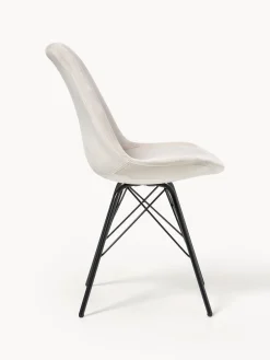 Sillas tapizadas de terciopelo Eris, 2 uds.